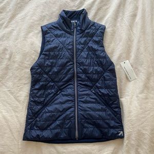 NWT New Balance by J. Crew quilted navy vest